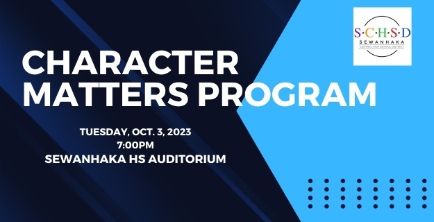 Upcoming Character Matters Program
