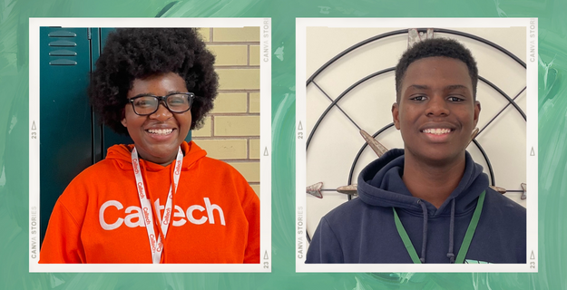 Side-by-side photos of Chigozirim Ifebi and Preston Pressoir