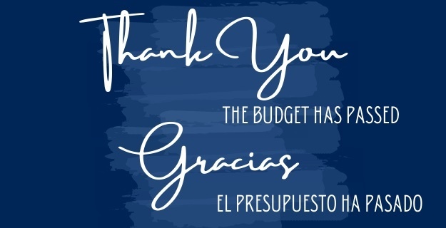 The budget has passed