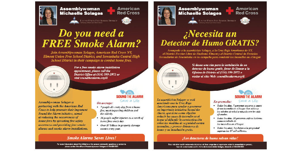 fire alarm installation flyers (english & spanish)