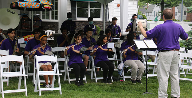 Sewanhaka High School Band Performing