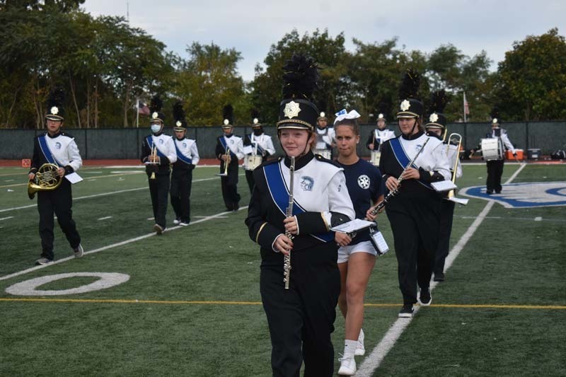 Marching Band During Homecoming Ceremonies
