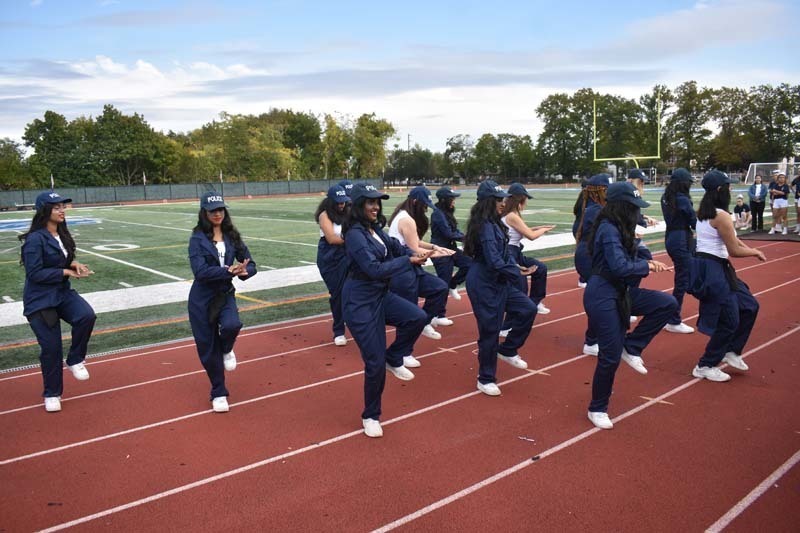 Step Team Performing on Track