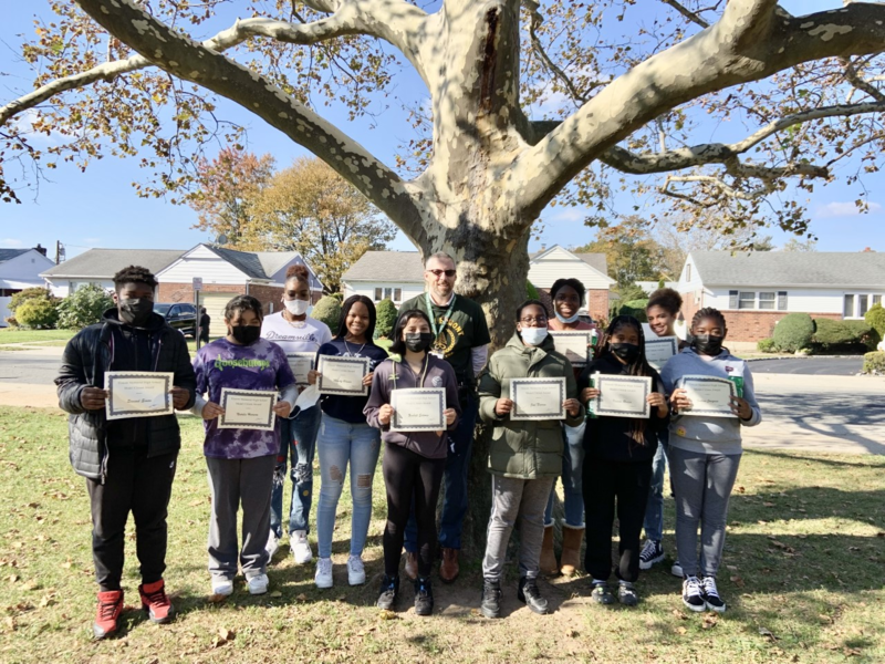 October Model Citizens Holding Certificates