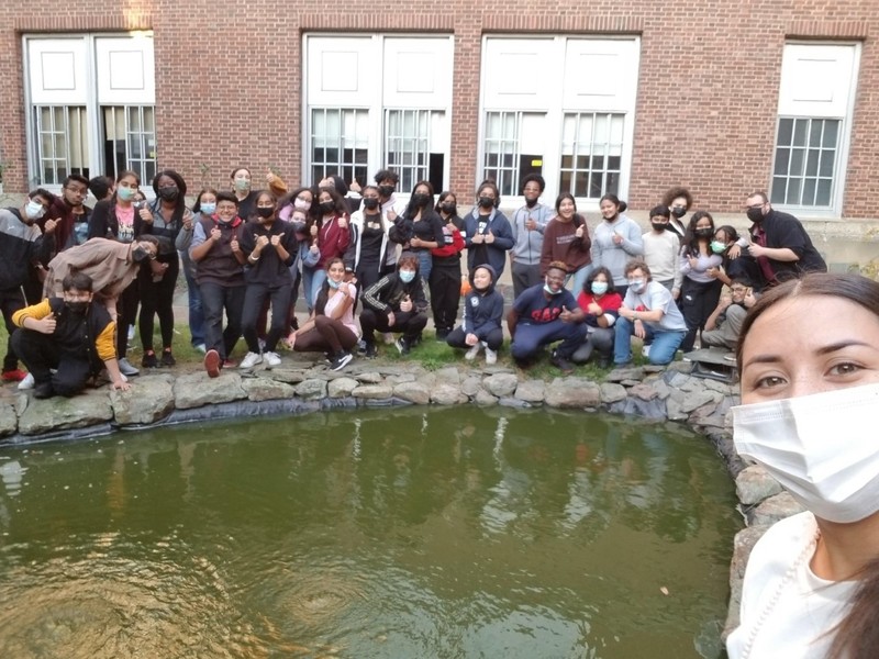 Group Photo of Students at Cleanup