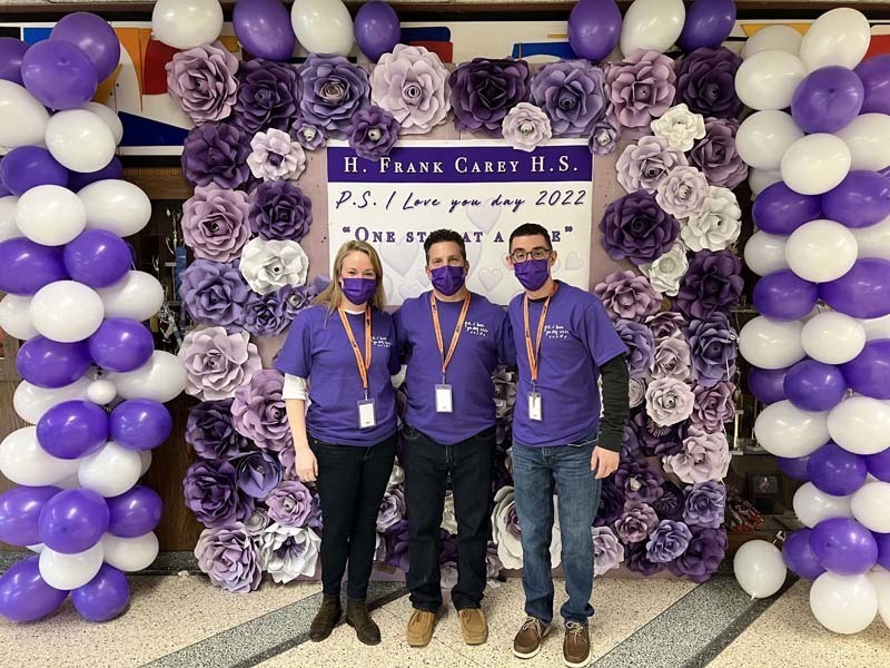 Staff Members Wearing Purple for PS I Love You Day 2022