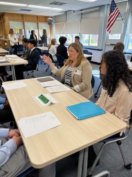 juniors and seniors at spring mentoring day